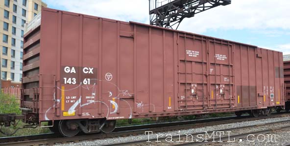Car/wagon GACX14361 left side / coté gauche